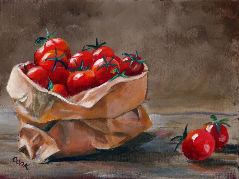 Tomatoes in a Paper Bag Downloadable Academy of Fine Art and