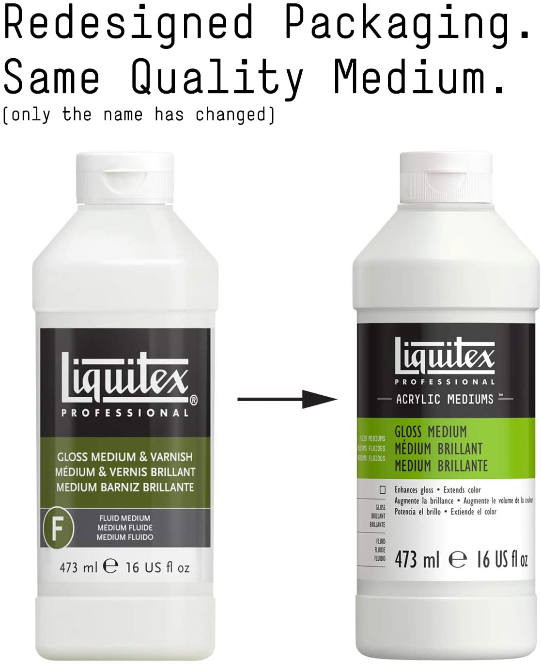 Liquitex 5016 Professional Fluid Medium, Gloss 16oz. Academy of Fine